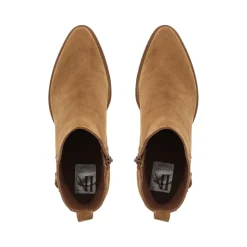 Amelle Tan Suede Chelsea Boots