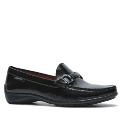 Anglette Black Patent Leather Loafers
