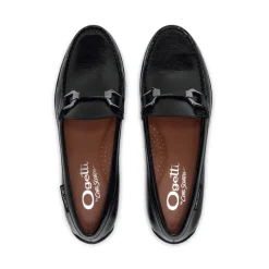 Anglette Black Patent Leather Loafers