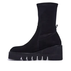 Ariella Black Suede Ankle Boots