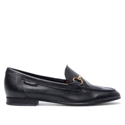 Arlie Black Leather Snaffle Loafers