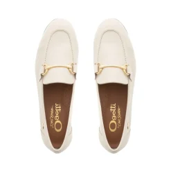 Arlie Off White Leather Snaffle Loafers