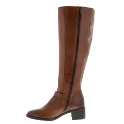 Arque Tan Leather Knee High Boots