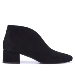 Blenniee Black Suede Ankle Boots
