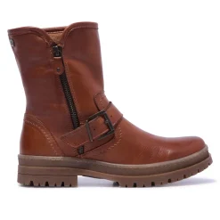 Bollichi Tan Leather Ankle Boots