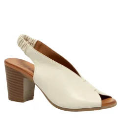 Buttercup Off White Leather Slingback Sandal