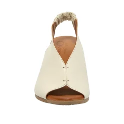 Buttercup Off White Leather Slingback Sandal