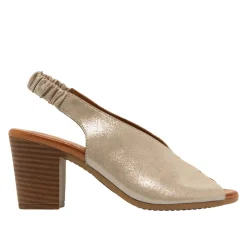 Buttercup Silver Leather Slingback Sandal
