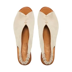 Buttercup Silver Leather Slingback Sandal
