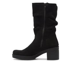 Camogli Black Suede Ankle Boots