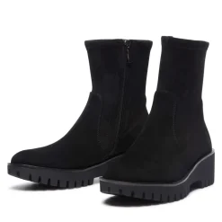 Carisolo Black Suede Ankle Boots