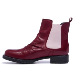 Cavalina Bordo Leather Ankle Boots