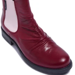 Cavalina Bordo Leather Ankle Boots