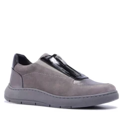 Crishelle Pewter Suede Trainers