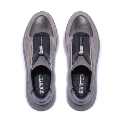 Crishelle Pewter Suede Trainers