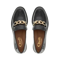 Davion Leather Chain Loafers