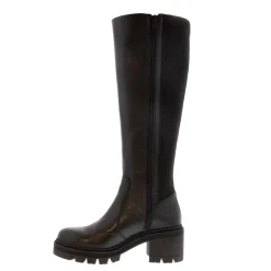 Dodie Black Leather Knee High Boots