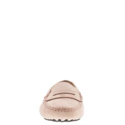 Domenica Nude Nubuck Suede Penny Loafers