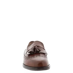 Elesta Tan Leather Oxford Style Loafers