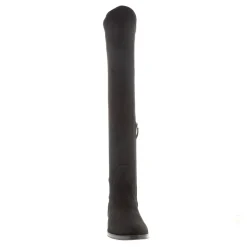 Emalynne Black Italian Suede Over The Knee High Boots