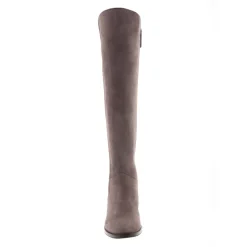 Emma Mauve Taupe Suede Knee-High Boots