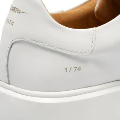 Est1974 White Leather Platform Trainers