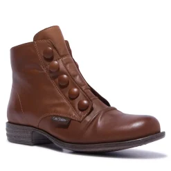Ester Tan Leather Ankle Boots