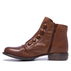 Ester Tan Leather Ankle Boots