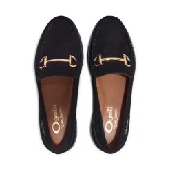 Etana Black Suede Loafers