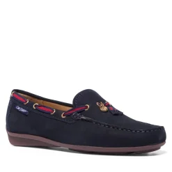 Faris Navy Slip-On Loafers