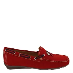 Faris Red Slip-On Tassel Loafers