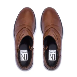 Felice Tan Leather Ankle Boots
