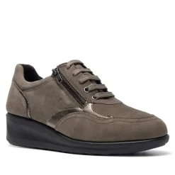 Ferrole Taupe Suede Trainers