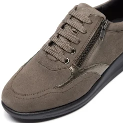 Ferrole Taupe Suede Trainers