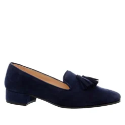 Fiadh Navy Suede Loafers