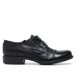 Gabbi Black Leather Loafers