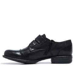 Gabbi Black Leather Loafers