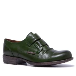 Gabbi Green Leather Loafers