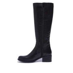 Gaido Black Leather Boots