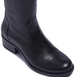 Gaido Black Leather Boots