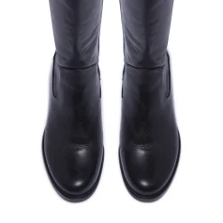 Gaido Black Leather Boots