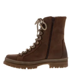 Granada Brown Leather Lace Up Ankle Boots