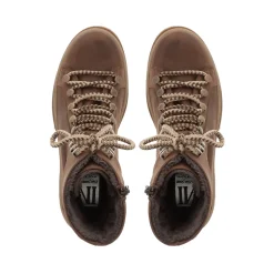 Granada Brown Leather Lace Up Ankle Boots