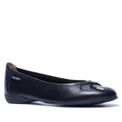 Hosanna Black Leather Ballet Flats