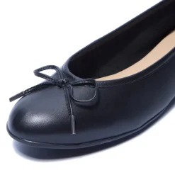 Hosanna Black Leather Ballet Flats