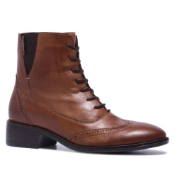 Isla Tan Leather Ankle Boots