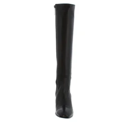 Jilly Black Italian Leather Knee High Boots