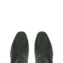 Jilly Green Italian Leather Knee High Boots
