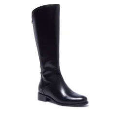 Jolette Black Leather Boots