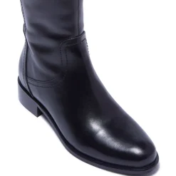Jolette Black Leather Boots